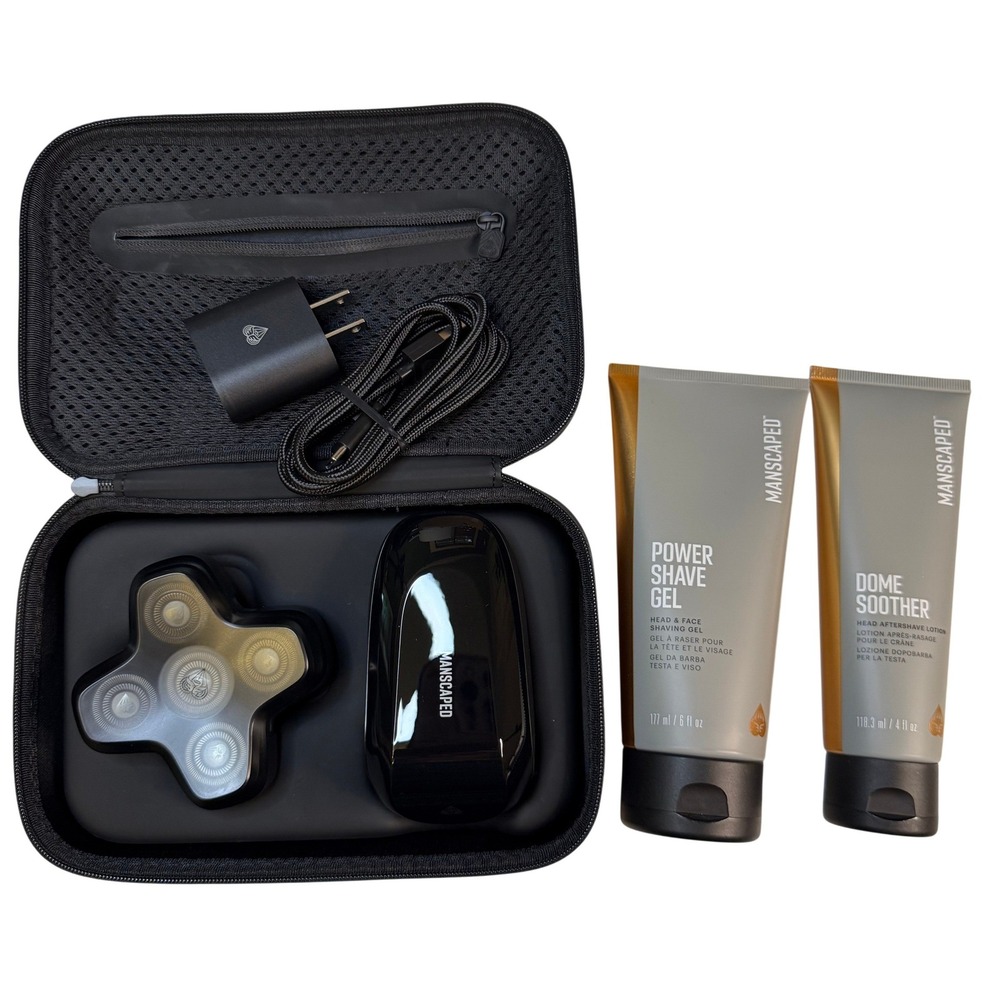 MANSCAPED Dome Shaver PRO Kit Bald Head Razor Wet Dry USB-C New Sealed